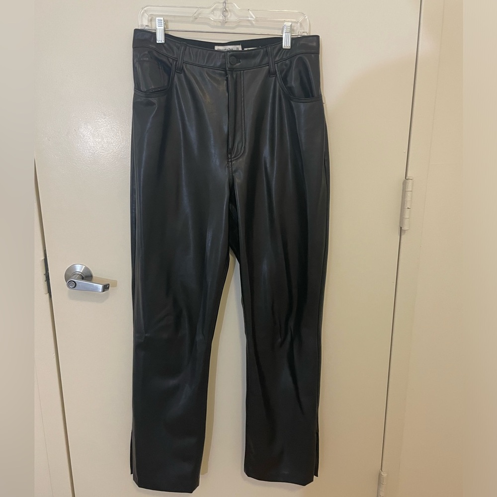 Abercrombie Curve Love Leather Pants